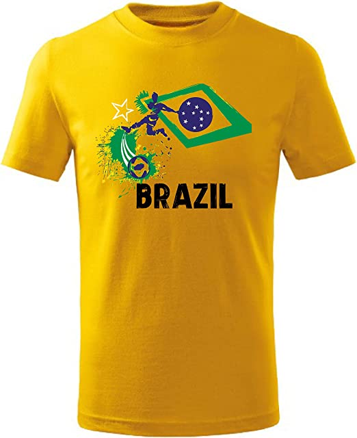 Brazil Football Team World Fans printed T shirts – Ussoccercentre